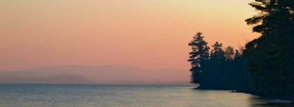 Smoke over Gunflint Lake on Sunday, Sept. 11 by Stephan Hoglund